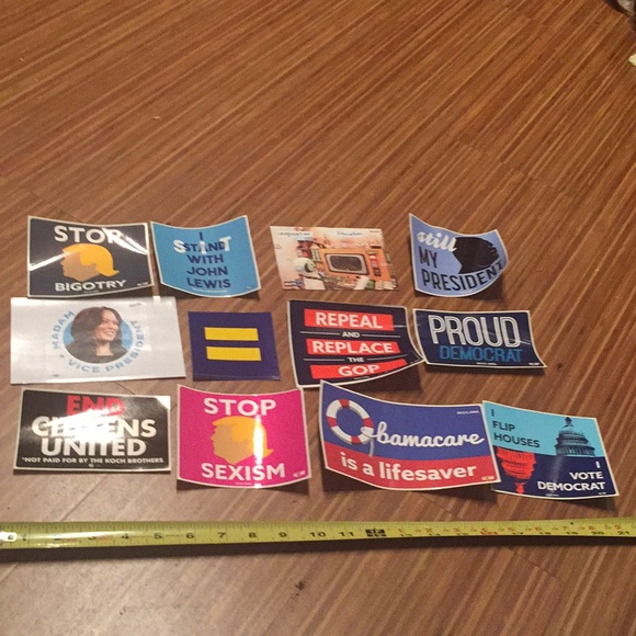 12 NWT democratic stickers - Picture 7 of 8